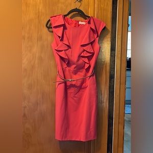 Hot pink Calvin Klein Dress size 6